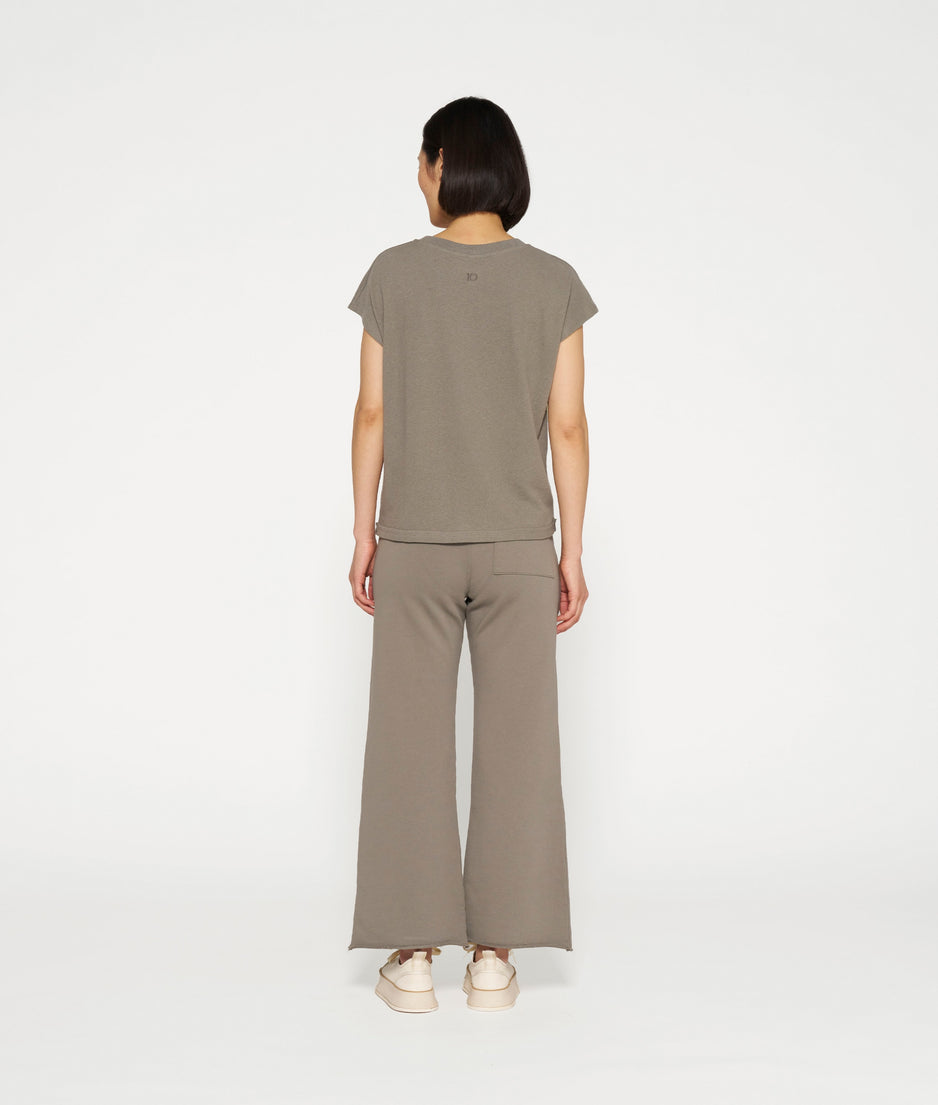 short sleeve tee linen | sage