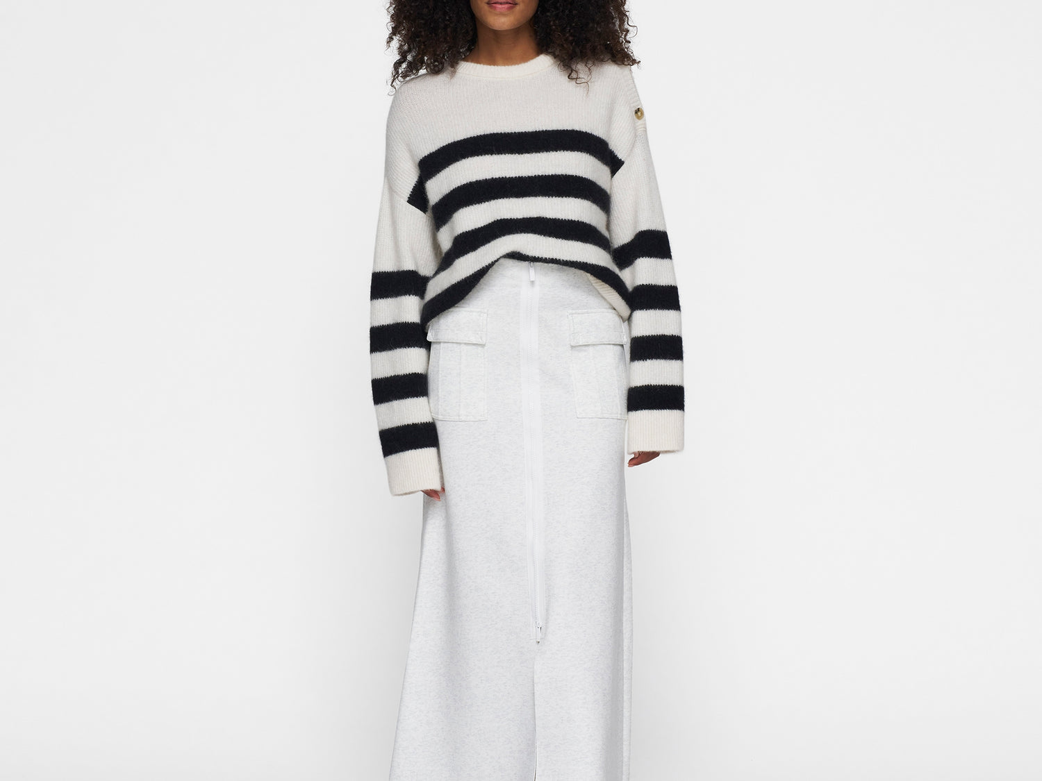 skirt neoprene | white melee