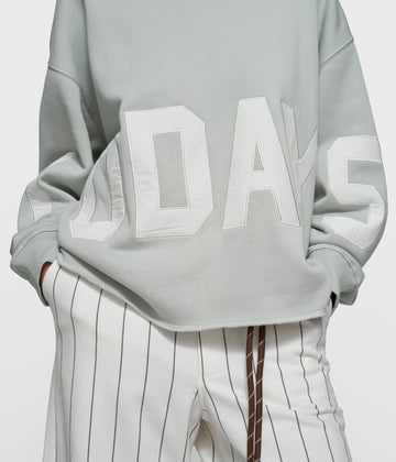 statement logo hoodie | clean blue