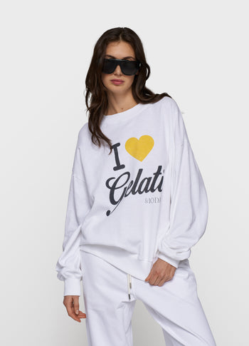 gelati sweater | white