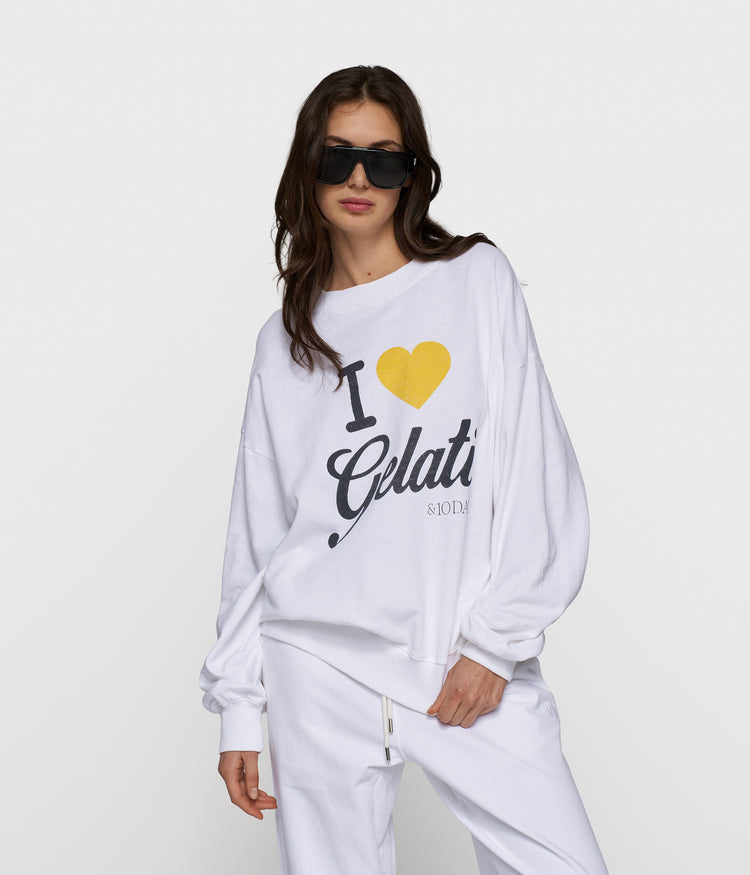 gelati sweater | white