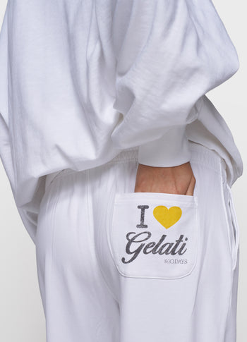 gelati bar jogger | white