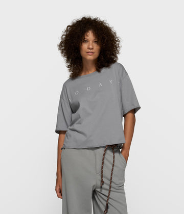 short sleeve tee logo | light graphite