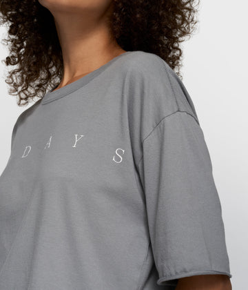 short sleeve tee logo | light graphite