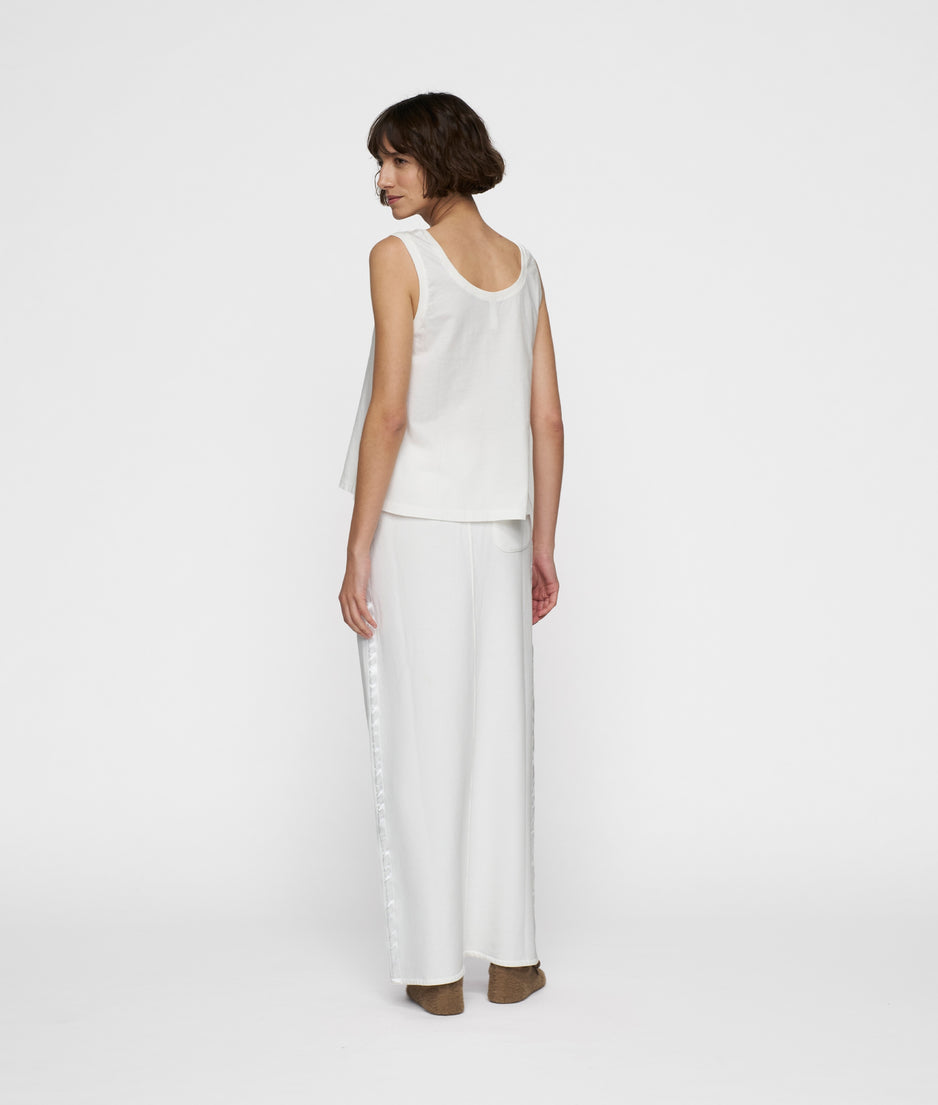 wrap skirt | ecru