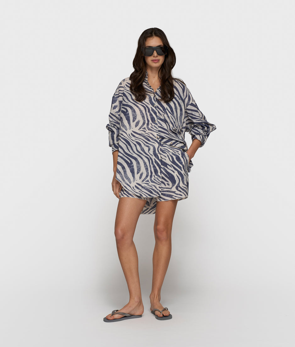 blouse zebra voile | light vanilla