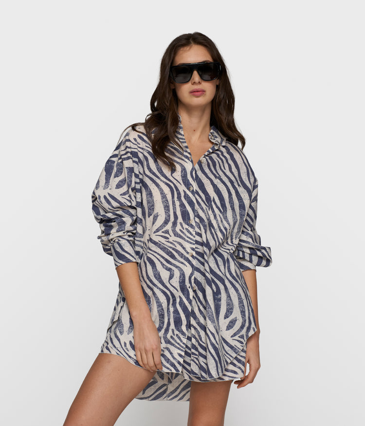 blouse zebra voile | light vanilla