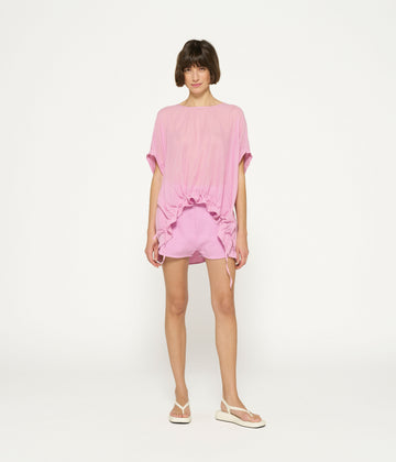 shortsleeve blouse | violet