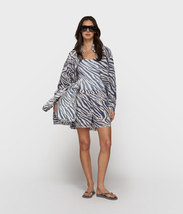 shorts zebra voile | light vanilla