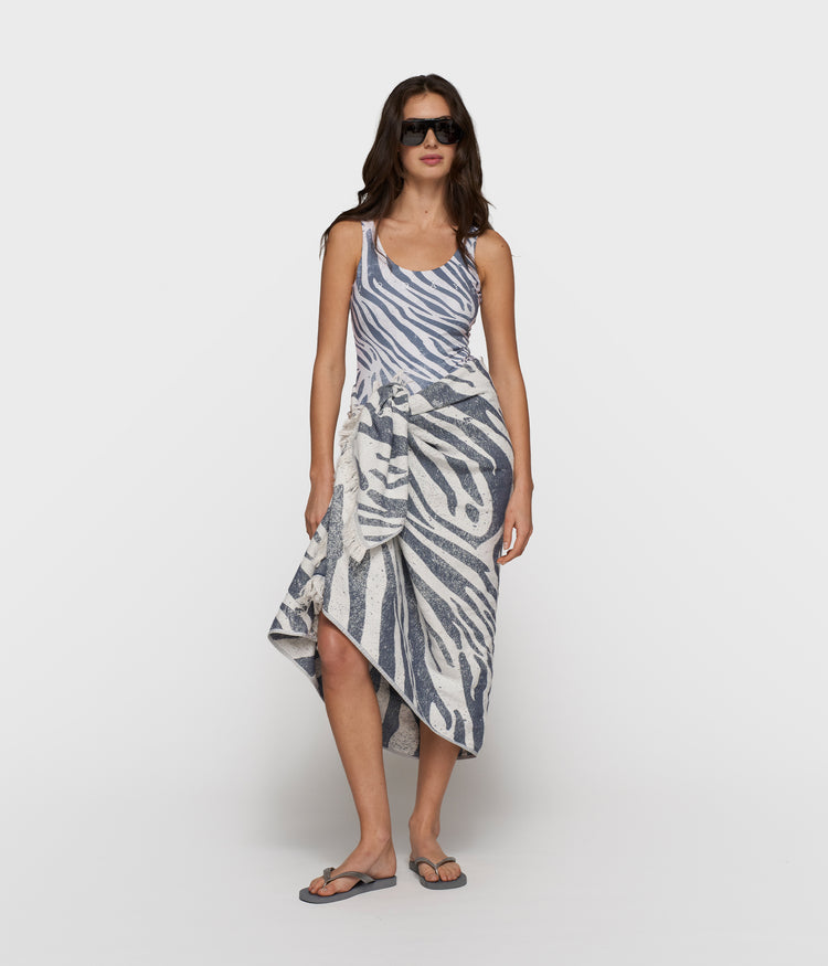 hamam towel zebra | light vanilla