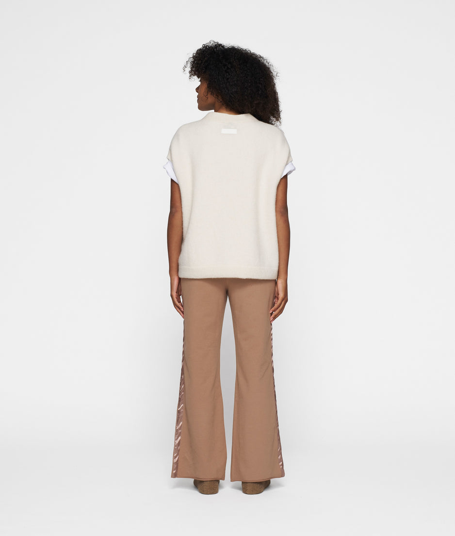 knit gilet | ecru