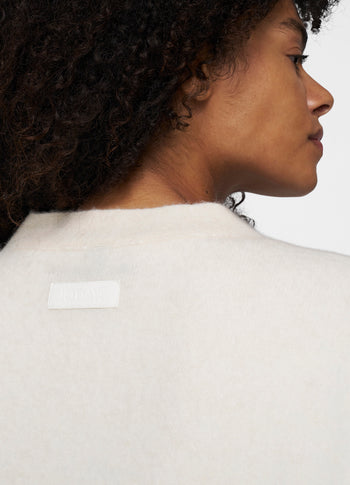 knit gilet | ecru