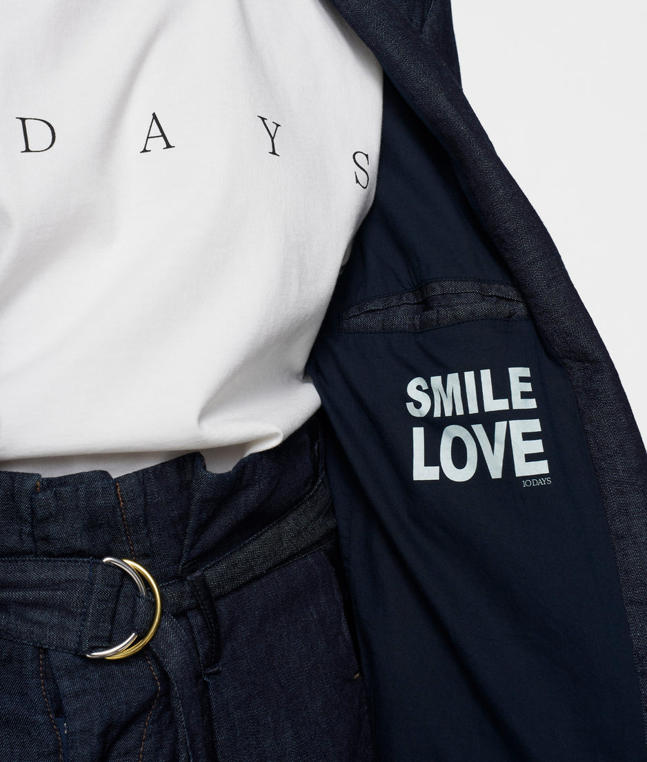 statement blazer | yale blue
