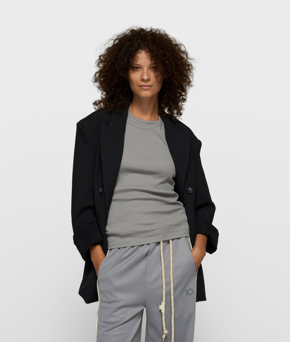 a-symmetric rib top | light graphite