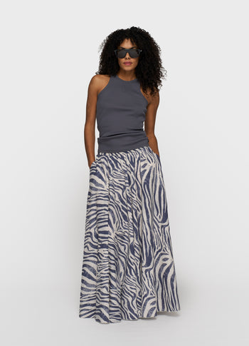 tank top rib | steel blue