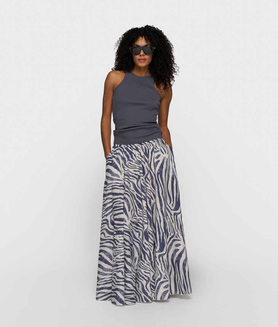 tank top rib | steel blue