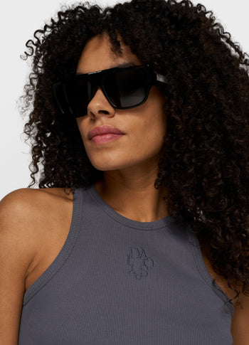 tank top rib | steel blue