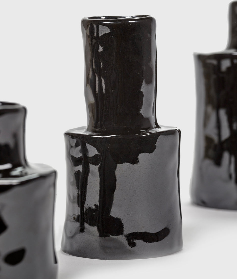 Vase 3 Héléna 14CM | black