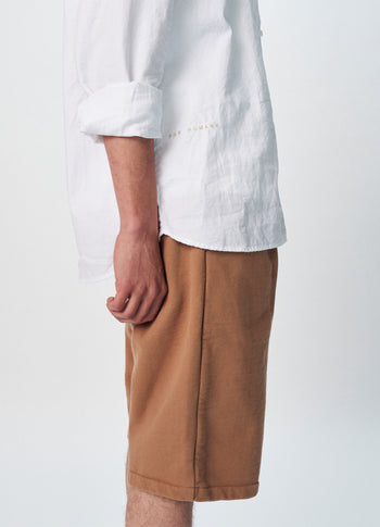 Robin fleece shorts | camel