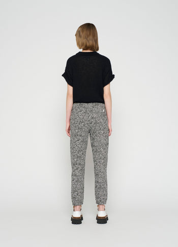 knitted tee | black