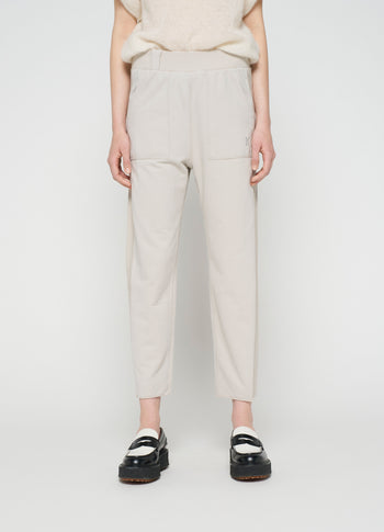 side panel jogger | grey sky