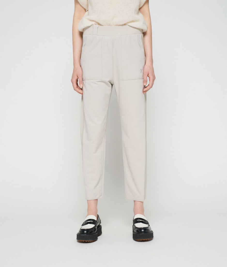 side panel jogger | grey sky