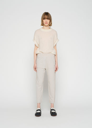 side panel jogger | grey sky