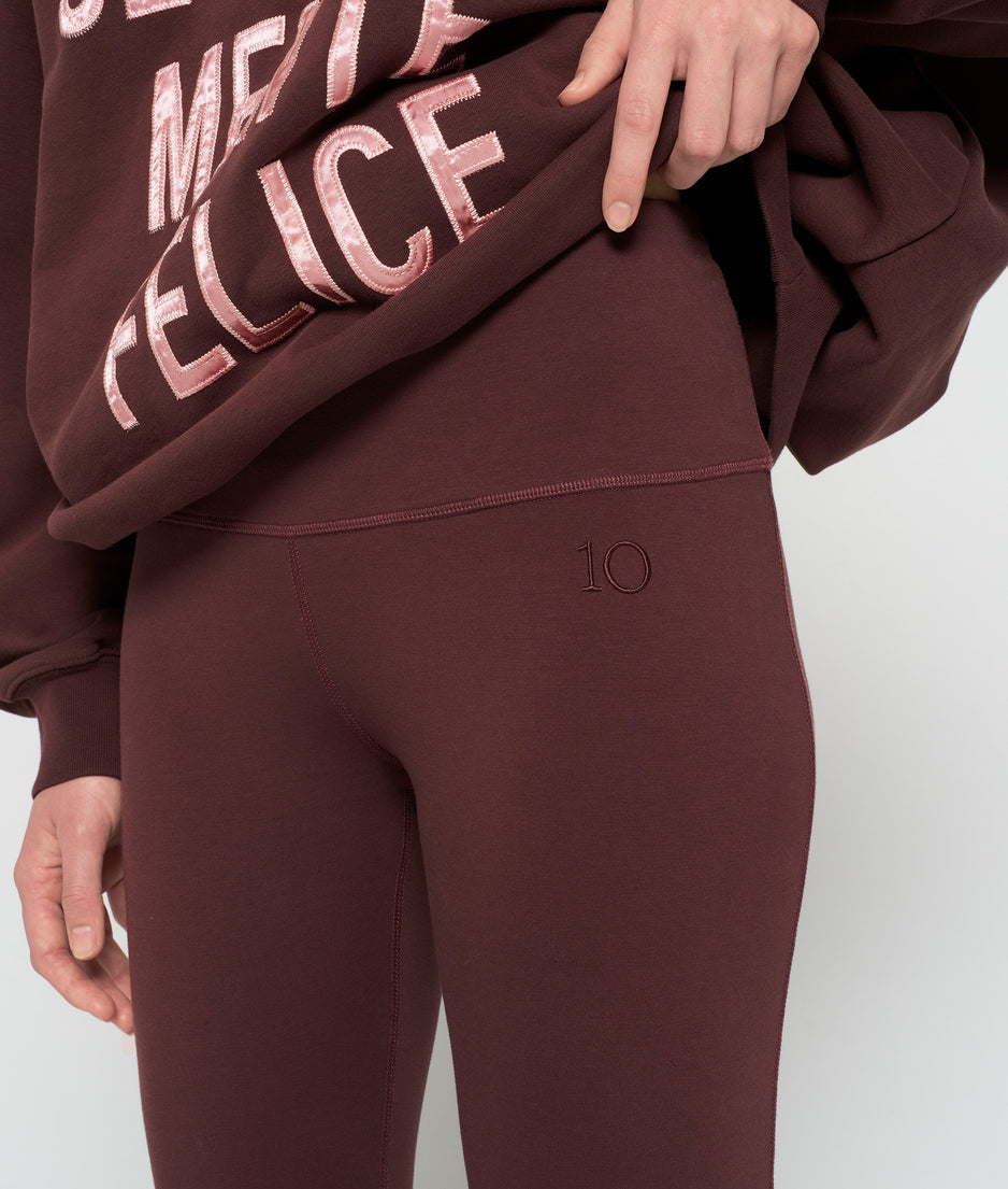 yoga leggings | aubergine