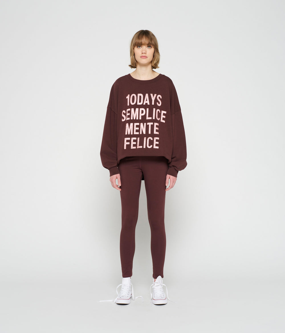yoga leggings | aubergine