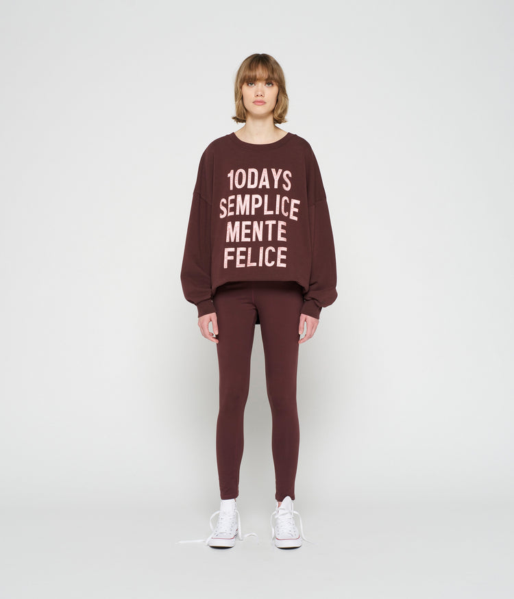 yoga leggings | aubergine