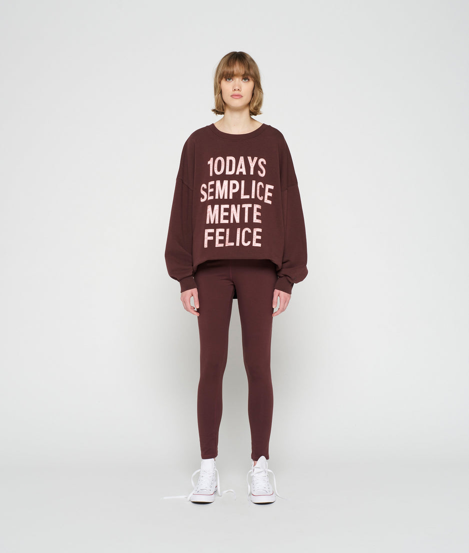yoga leggings | aubergine