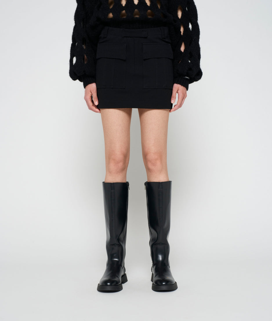 mini skirt punto | black