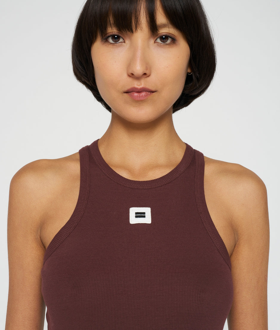 tank top rib | aubergine
