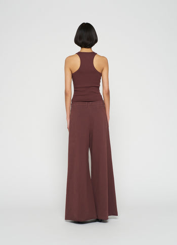 tank top rib | aubergine
