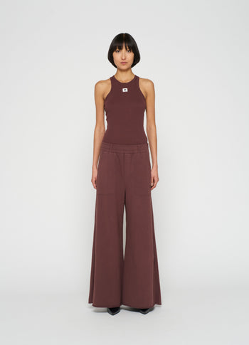 tank top rib | aubergine