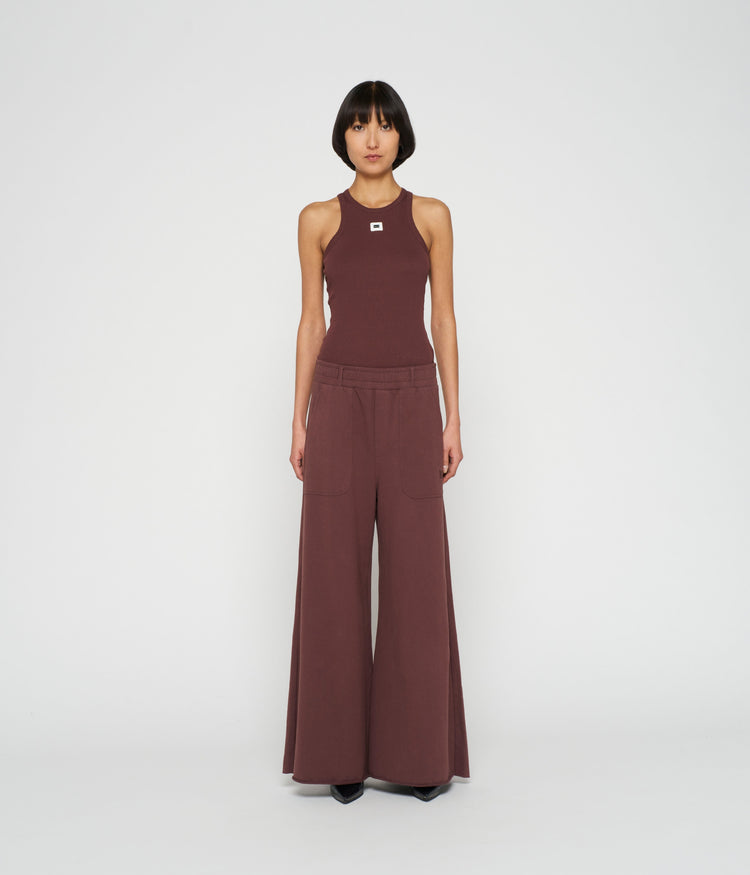 tank top rib | aubergine
