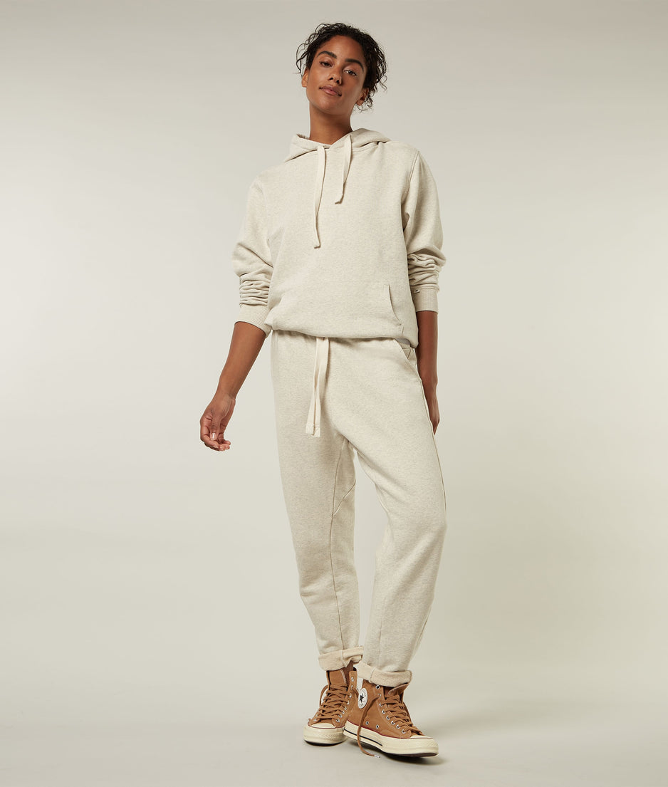 THE STATEMENT JOGGER | soft white melee