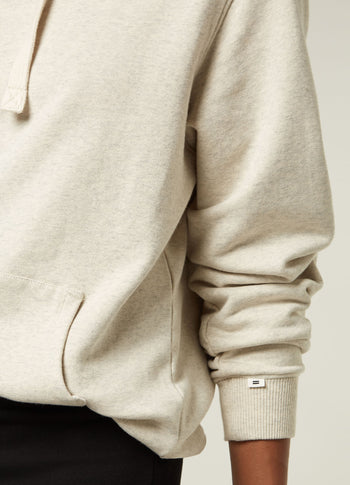 THE HOODIE | soft white melee